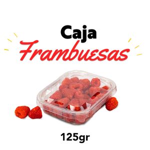 Caja de frambuesas frescas 125 gr.