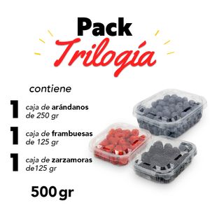 Pack trilogía de Berries frescos 500 gr.